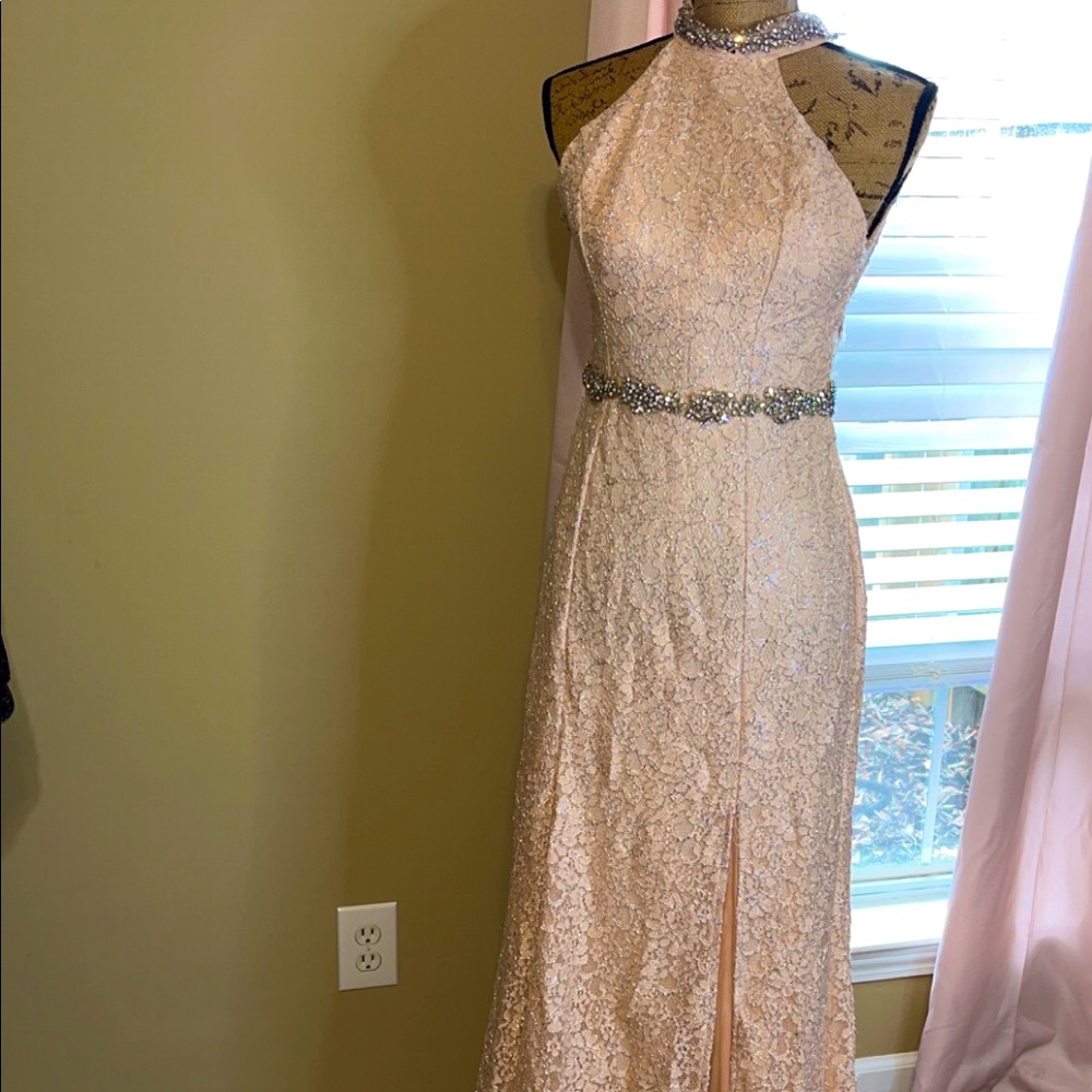 Sequin Hearts Lace Dress Size 9
